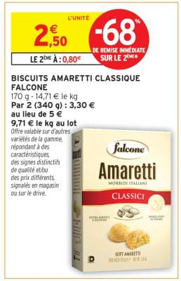 Biscuits Amaretti Classique Falcone