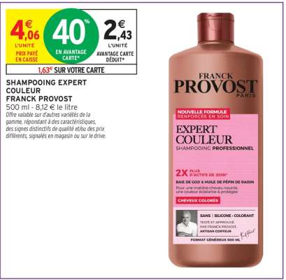 SHAMPOOING EXPERT COULEUR FRANCK PROVOST