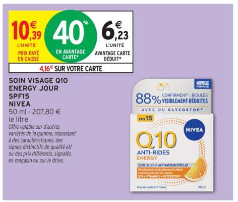 SOIN VISAGE Q10 ENERGY JOUR SPF15 NIVEA