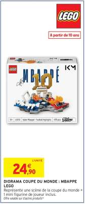 DIORAMA COUPE DU MONDE : MBAPPE LEGO