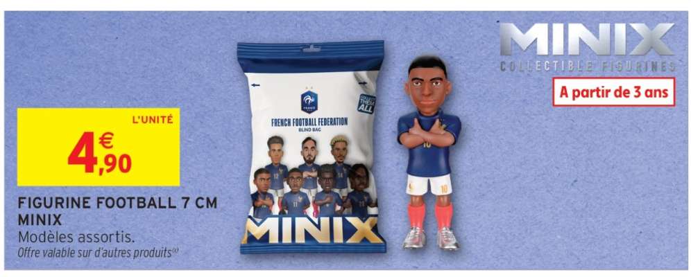 FIGURINE FOOTBALL 7 CM MINIX