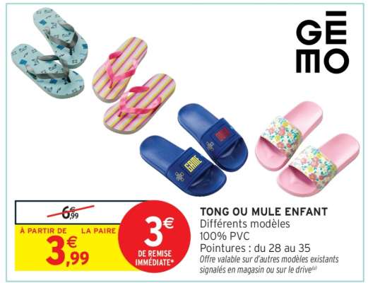 Tong ou Mule Enfant
