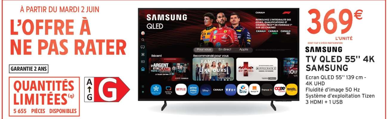 Samsung TV QLED 55" 4K