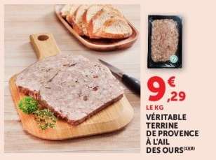 VÉRITABLE TERRINE DE PROVENCE À L'AIL DES OURS