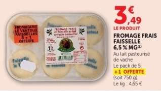 FROMAGE FRAIS FAISSELLE 6,5% MG