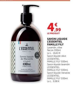 SAVON LIQUIDE L'ESSENTIEL FAMILLE FILY