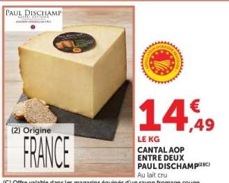 Cantal AOP Entre Deux Paul Dischamp