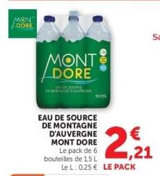 EAU DE SOURCE DE MONTAGNE D'AUVERGNE MONT DORE