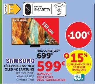 SAMSUNG TÉLÉVISEUR 55'' NEO QLED 4K
