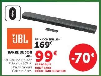 BARRE DE SON “JBL”