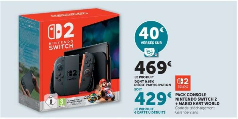 Pack Console Nintendo Switch 2 + Mario Kart World