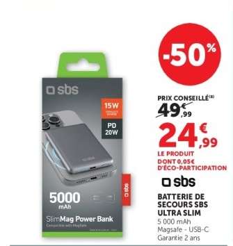 Batterie de secours SBS Ultra Slim