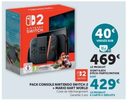 Pack Console Nintendo Switch 2 + Mario Kart World