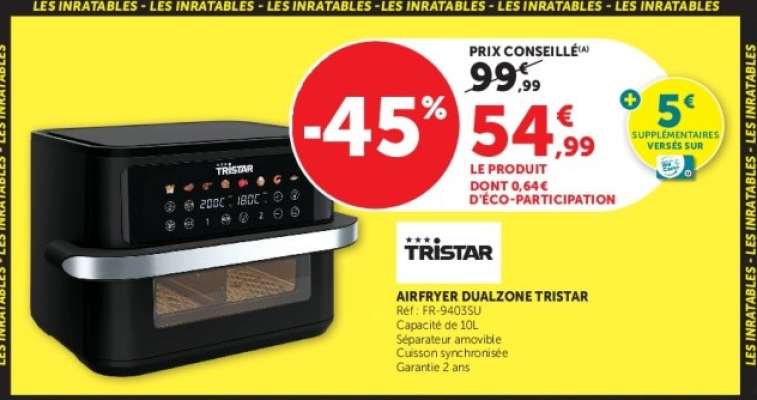 AIRFRYER DUALZONE TRISTAR