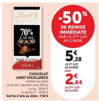 Chocolat Lindt Excellence