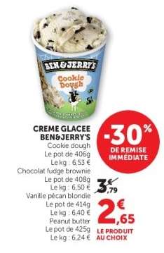 CREME GLACEE BEN & JERRY'S