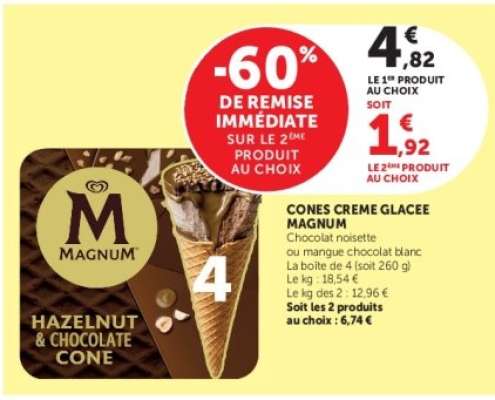 CONES CREME GLACEE MAGNUM