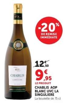 CHABLIS AOP BLANC UVC LA SINGULIERE