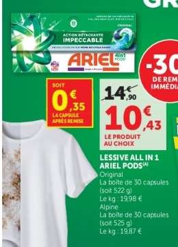 LESSIVE ALL IN 1 ARIEL PODS