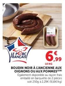 BOUDIN NOIR À L'ANCIENNE AUX OIGNONS OU AUX POMMES