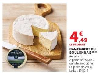 CAMEMBERT DU BOULONNAIS
