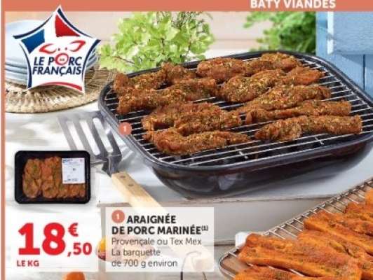 ARAIGNÉE DE PORC MARINÉE