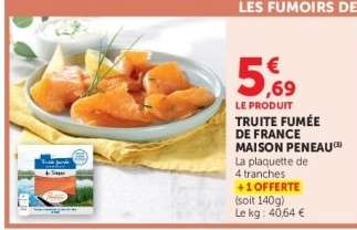 TRUITE FUMÉE DE FRANCE MAISON PENEAU