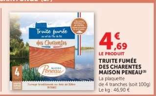 TRUITE FUMÉE DES CHARENTES MAISON PENEAU