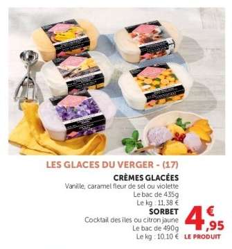 LES GLACES DU VERGER