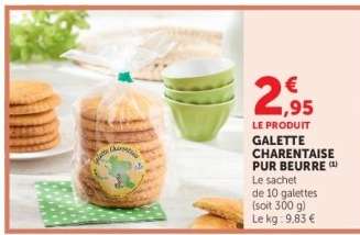 GALETTE CHARENTAISE PUR BEURRE