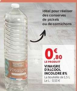 VINAIGRE D'ALCOOL INCLORE 8%