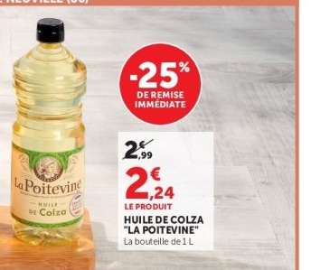 HUILE DE COLZA "LA POITEVINE"