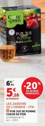 Pur Jus De Pomme Coeur De Pom