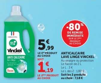 ANTICALCAIRE LAVE LINGE VINCKEL