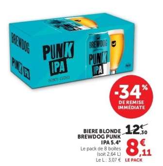 Biere Blonde Brewdog Punk IPA 5.4°