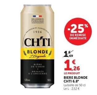 BIERE BLONDE CHTI 6.8°
