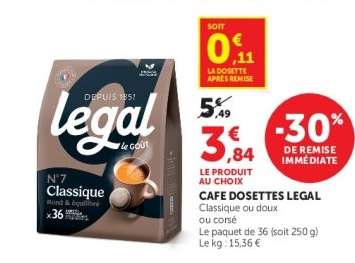 CAFE DOSETTES LEGAL