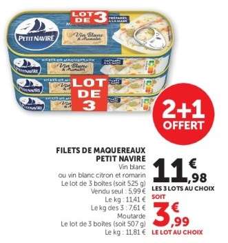 Filets de Maquereaux 'Petit Navire'