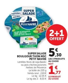 SUPER SALADE BOULGOUR THON MSC PETIT NAVIRE