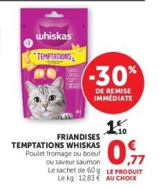 Friandises Temptations Whiskas