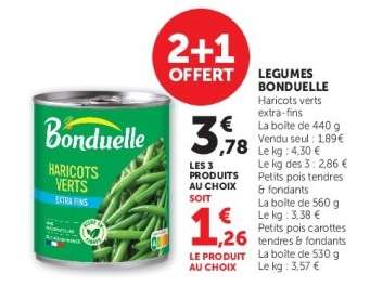LÉGUMES "BONDUELLE"