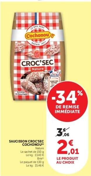 Saucisson Croc Sec Cochonou