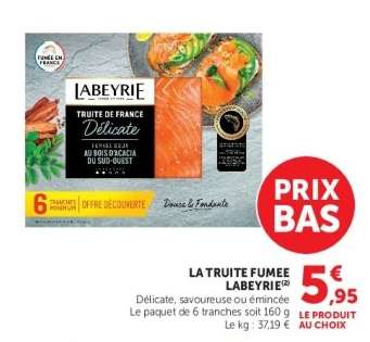 LA TRUITE FUMÉE LABEYRIE