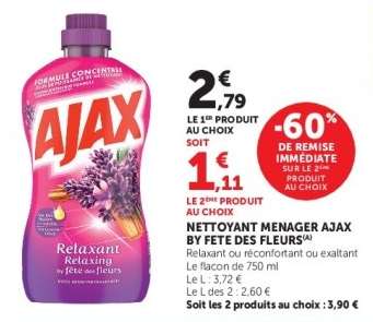 NETTOYANT MENAGER AJAX BY FETE DES FLEURS