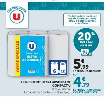 ESSUIE TOUT ULTRA ABSORBANT COMPACT U