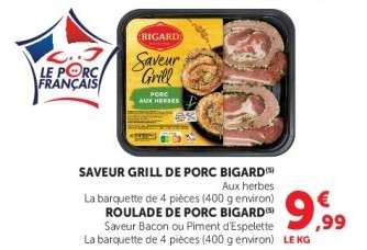 SAVEUR GRILL DE PORC BIGARD
