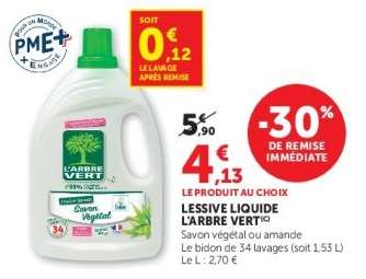 Lessive liquide L'ARBRE VERT