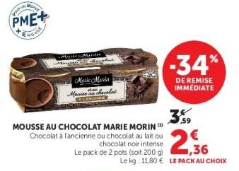 Mousse Au Chocolat Marie Morin
