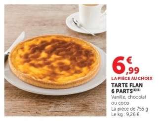 Tarte Flan 6 Parts