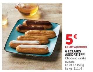 6 Éclairs Assortis
